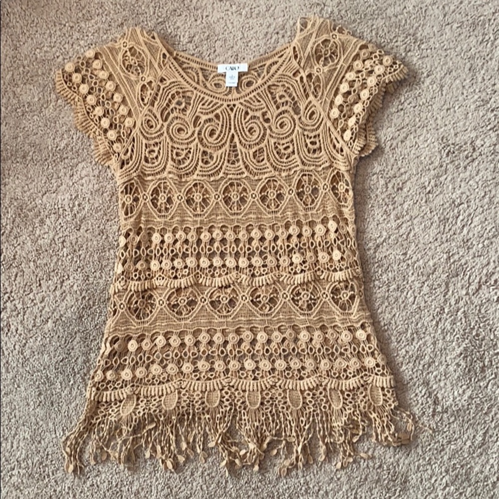 Cato light brown cardigan